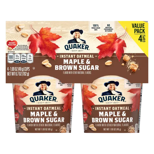 Maple & Brown Sugar Instant Oatmeal - 4 ct