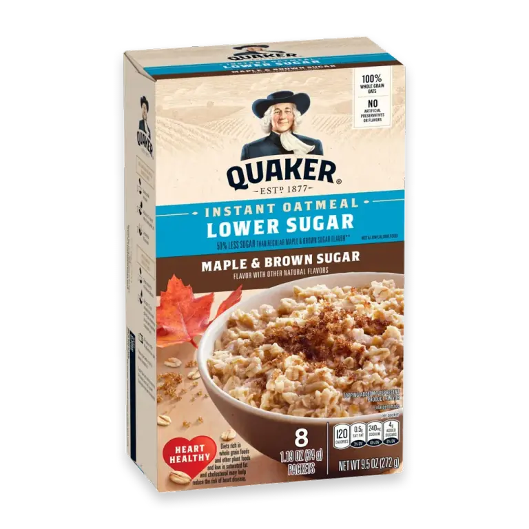 Maple & Brown Sugar Lower Sugar Instant Oatmeal