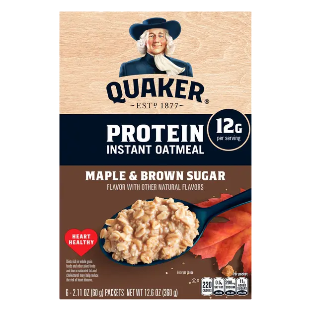Maple & Brown Sugar Protein Instant Oatmeal - 6 ct