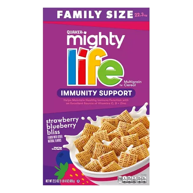 Mighty Life Cereal, Strawberry Blueberry Bliss, Multigrain