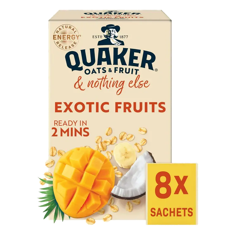 Oats & Fruit with Exotic Fruits Porridge Sachets x8 264g