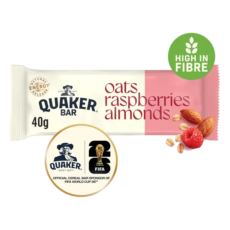 Oats, Raspberries & Almonds Bar 40g