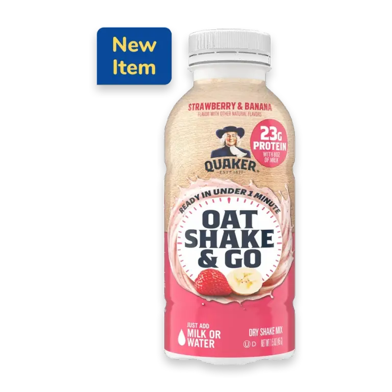Oats Strawberry & Banana Dry Shake Mix Bottle