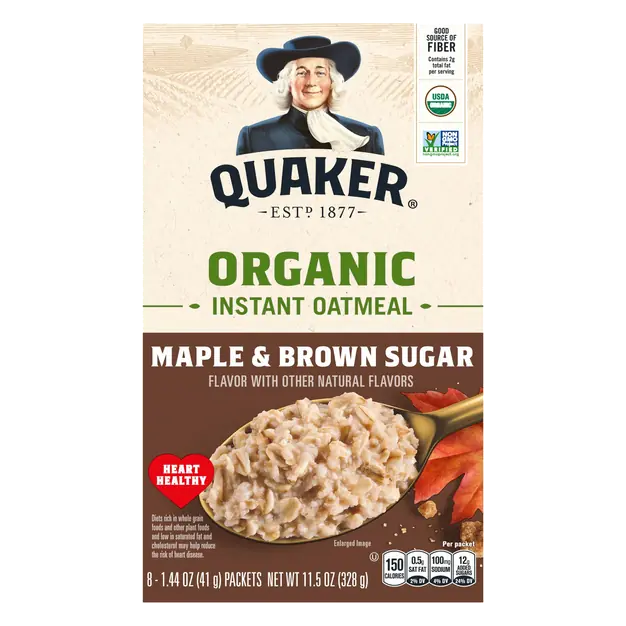 Organic Maple & Brown Sugar Instant Oatmeal - 8 ct