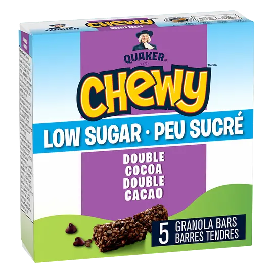 Chewy Low Sugar Granola Bars Double Cocoa 5 Pack 120 g