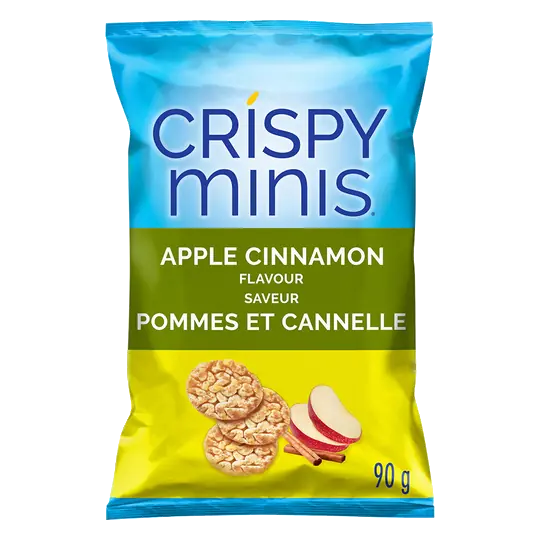 Crispy Brown Rice Cakes Minis Apple Cinnamon Flavour 90 g