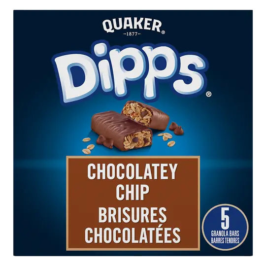 Dipps Granola Bars Chocolate Chip 156 g