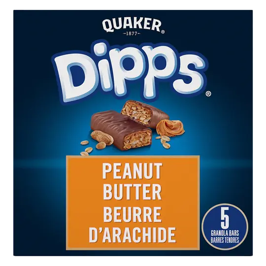 Dipps Granola Bars Peanut Butter 156 g