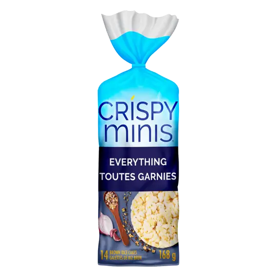 Gluten-Free Crispy Minis Rice Cakes Everything 168 g