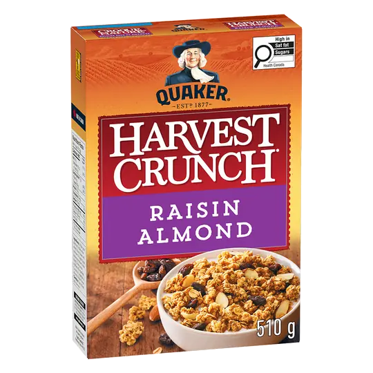 Harvest Crunch Granola Cereal Raisin Almond 510 g
