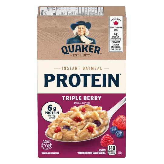 High Protein Instant Oatmeal Triple Berry 228 g