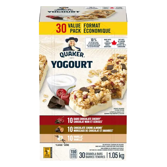 Yogourt Granola Bars Value Pack 30 Bars 1.05 kg