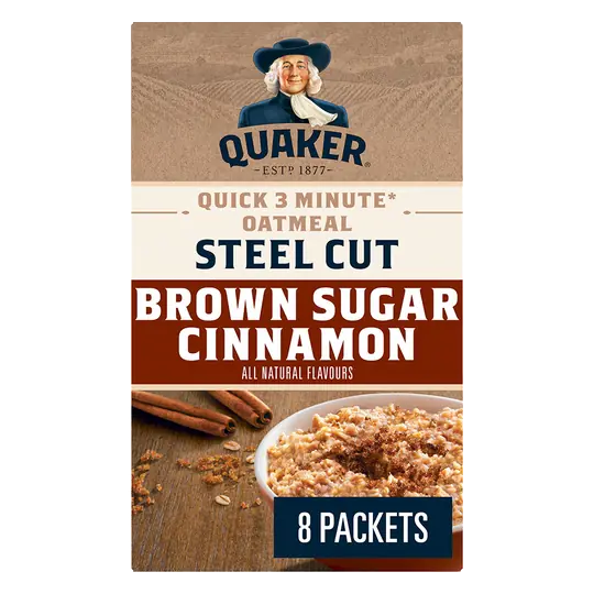 Quick Cook Steel Cut Oatmeal Brown Sugar Cinnamon 384 g