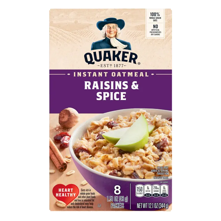Raisins & Spice Instant Oatmeal
