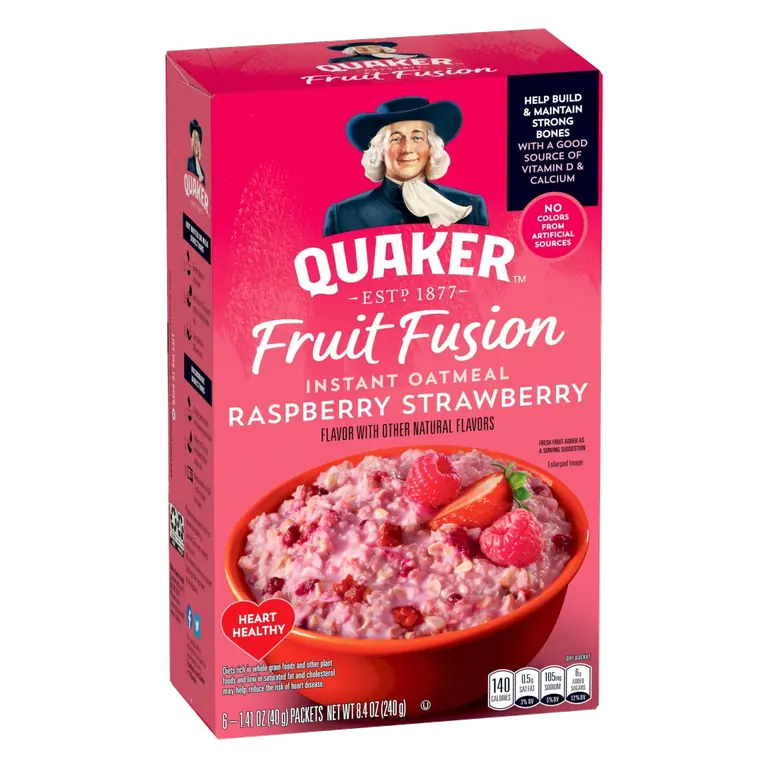 Raspberry Strawberry Fruit Fusion Instant Oatmeal