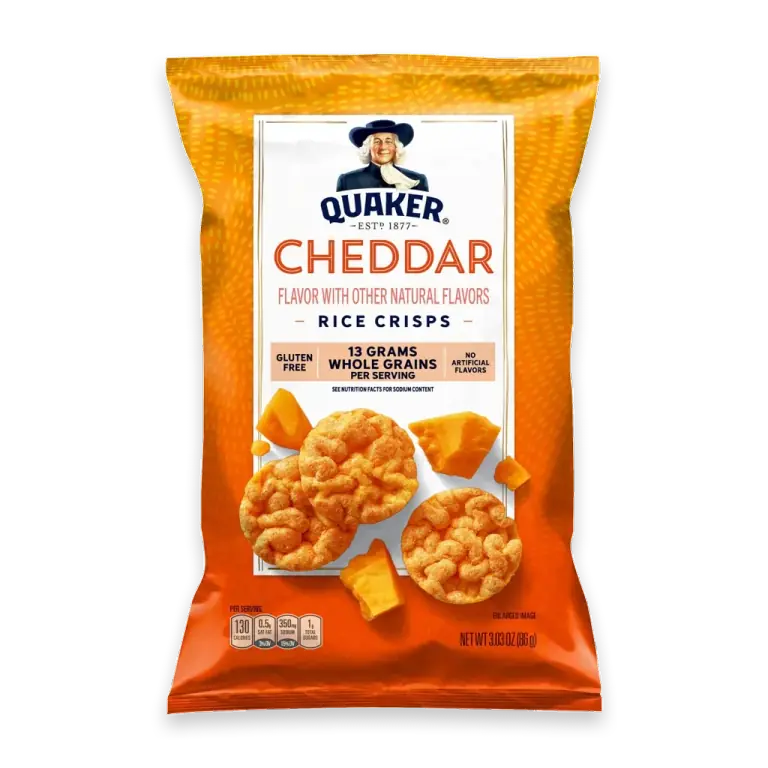 Rice Crisps Cheddar Cheese Chips