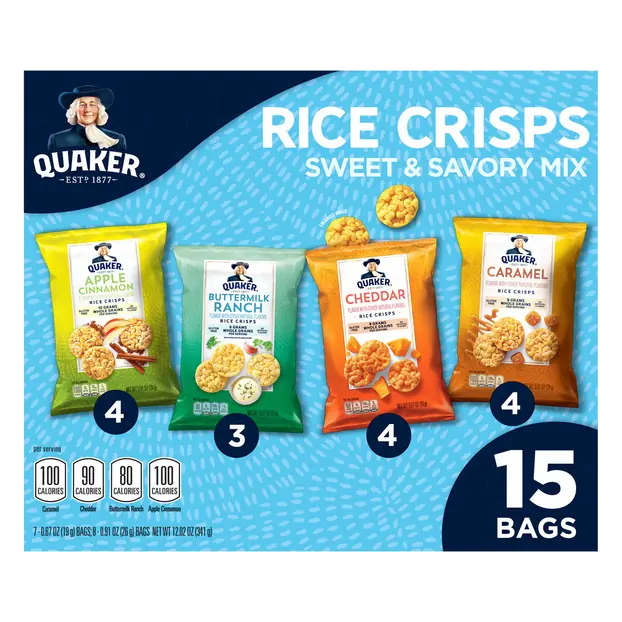 Rice Crisps Sweet & Savory Mix Variety Pack - 15 ct