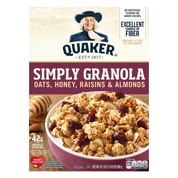 Simply Granola Oats Honey Raisins & Almonds Whole Grain Cereal