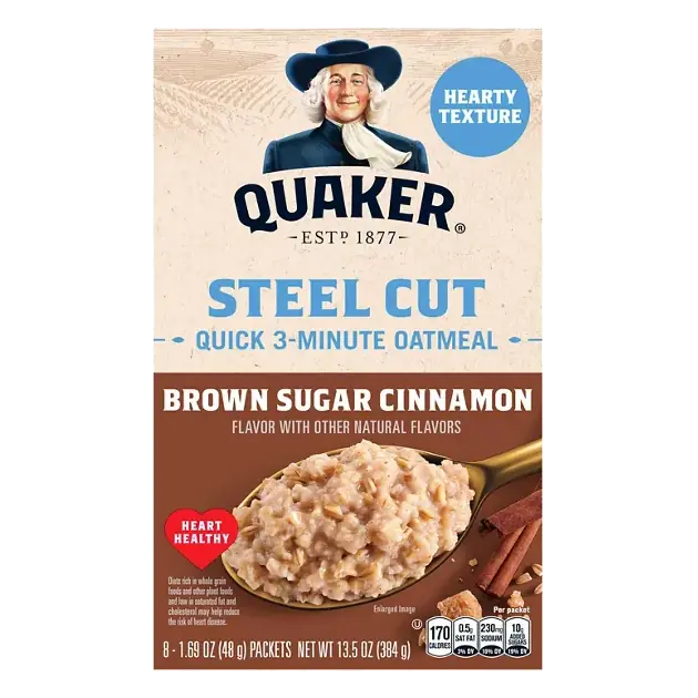 Steel Cut Quick 3-Minute Brown Sugar Cinnamon Oatmeal