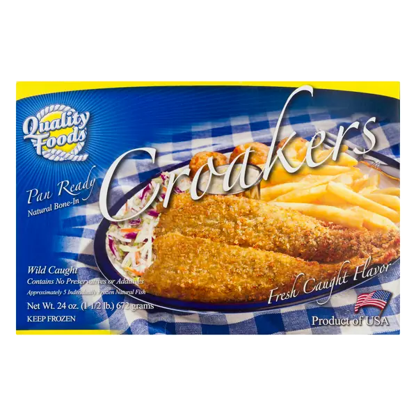 Wild Caught Pan Ready Croakers Frozen