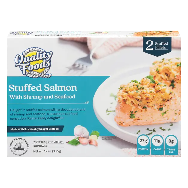 Wild Caught Stuffed Salmon - 2 ct Frozen