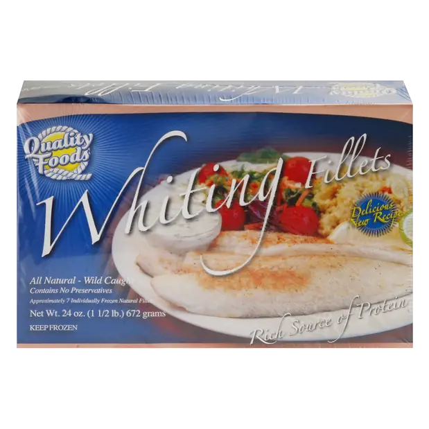 Wild Caught Whiting Fillets Frozen