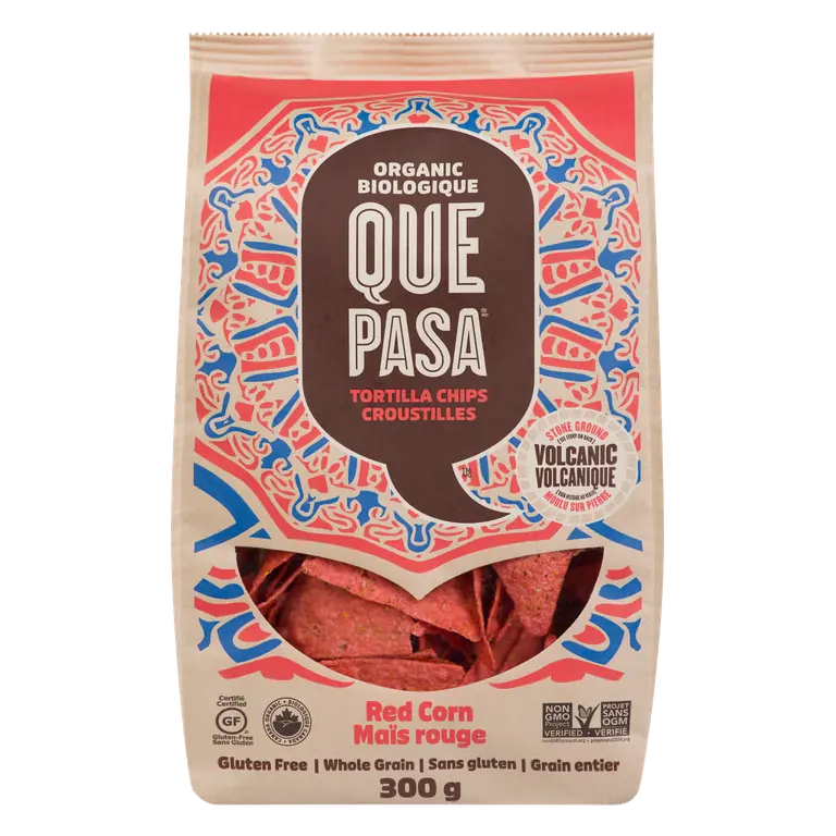 Organic Tortilla Chips Red Corn 300 g