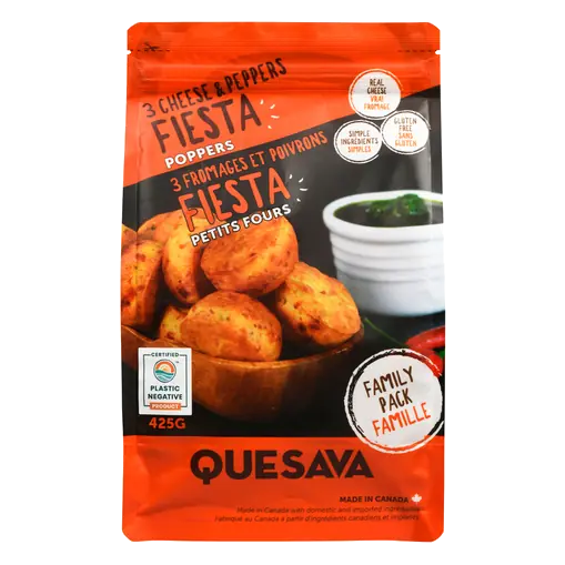 Fiesta Poppers 3 Cheese & Peppers 425 g