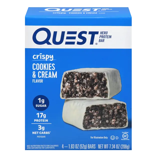 Cookies & Cream Crispy Hero Protein Bars