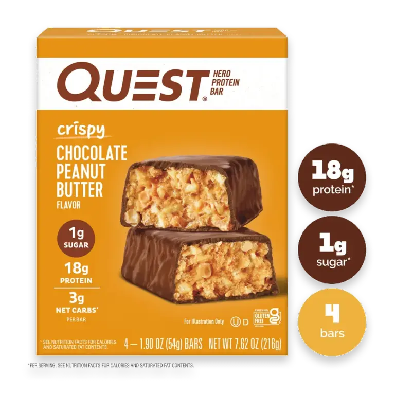 Crispy Chocolate Peanut Butter Protein Bars