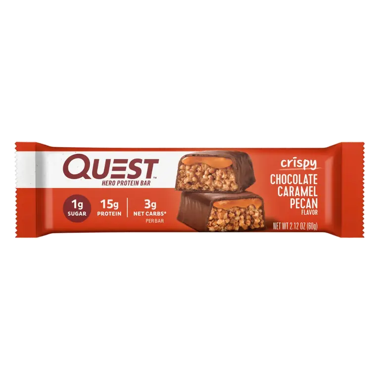 Crispy Chocolate Caramel Pecan Flavor Protein Bar