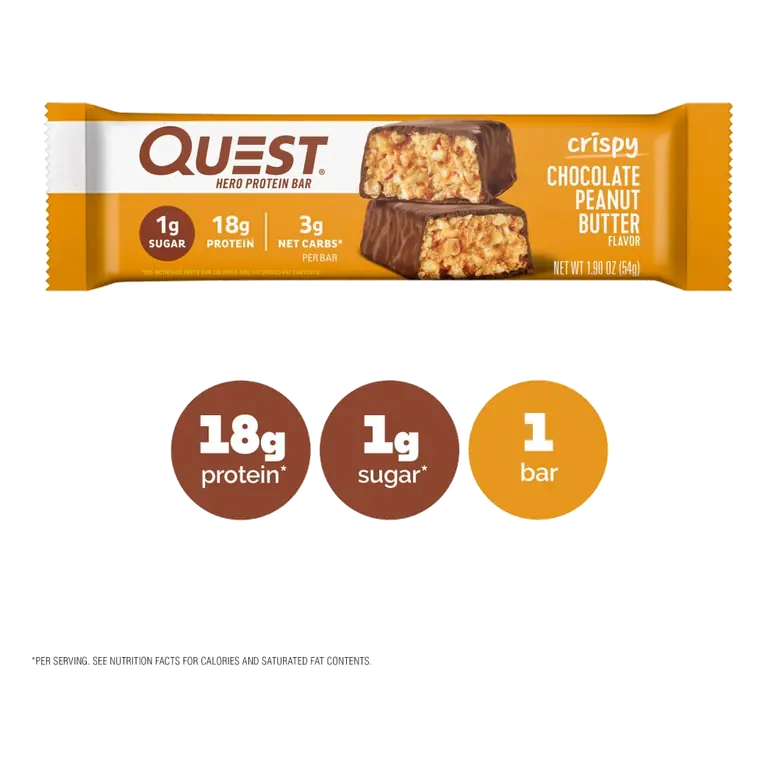 Crispy Chocolate Peanut Butter Flavor Protein Bar