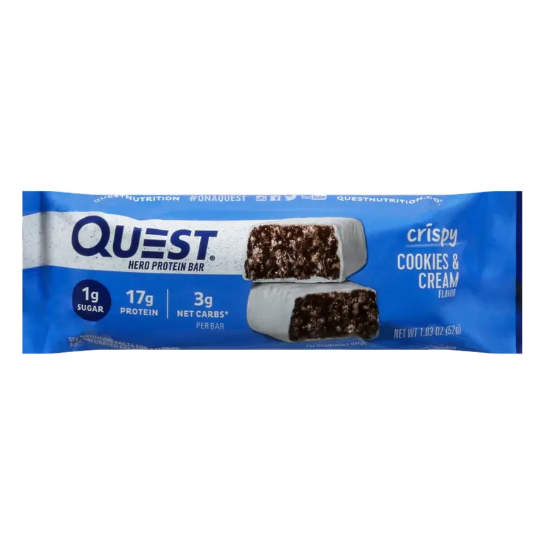 Crispy Cookies & Cream Flavor Protein Bar