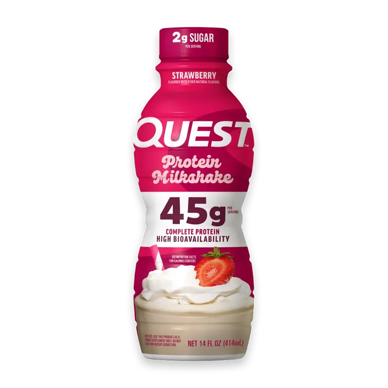 High Protein Strawberry Milkshake Ready to Drink