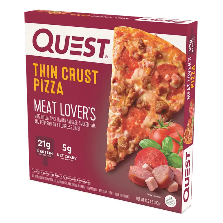 Meat Lover's Mozzarella, Spicy Italian Sausage, Smoked Ham, Uncured Pepperoni and Bacon On a Flourless Crust Loaded Pizza