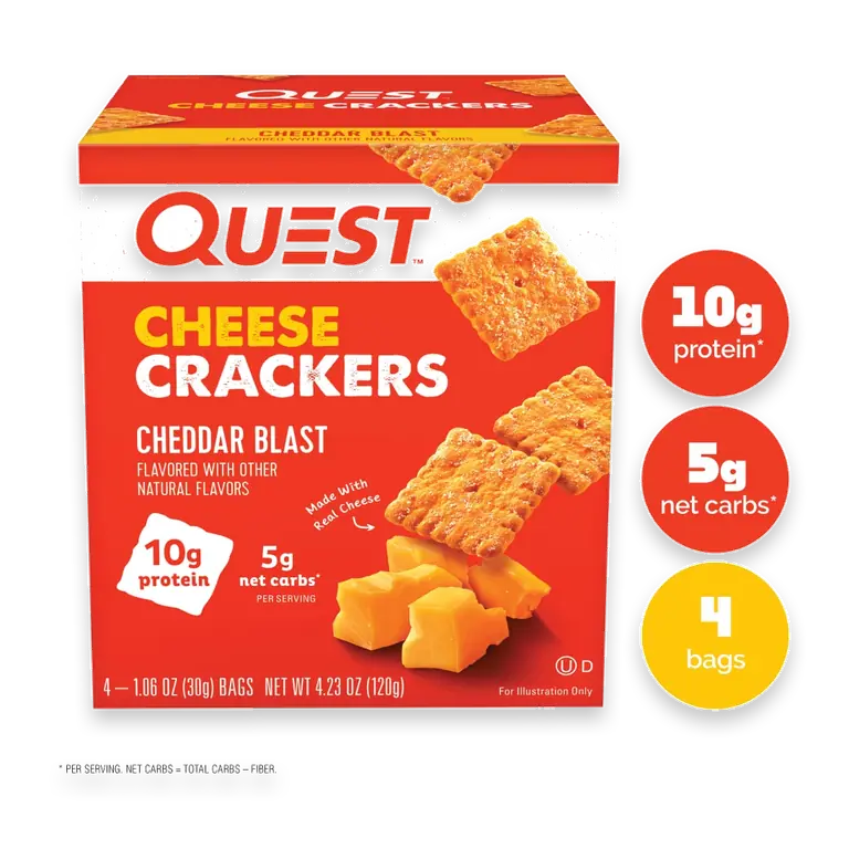 Nutrition Protein Cheddar Blast Cheese Crackers