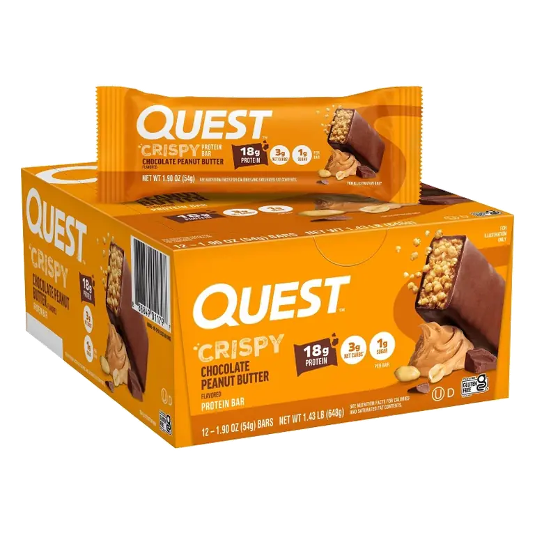 Quest Nutrition 18g Hero Protein Bar - Crispy Chocolate Peanut Butter