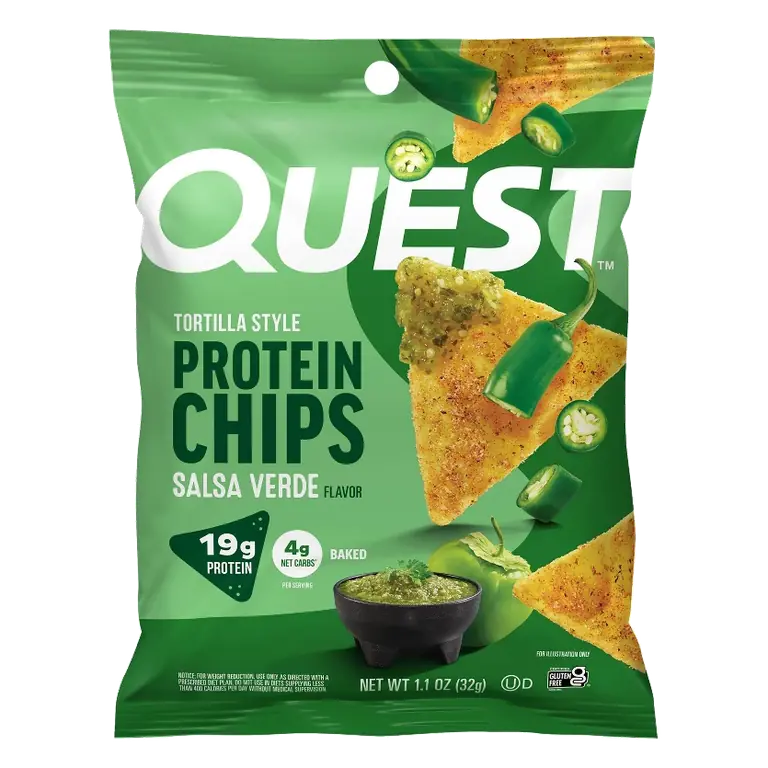 Quest Nutrition Salsa Verde Tortilla Protein Chips, 1.1oz
