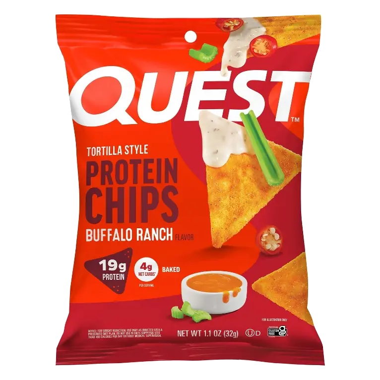 Quest Nutrition Tortilla Style Protein Chips - Buffalo Ranch