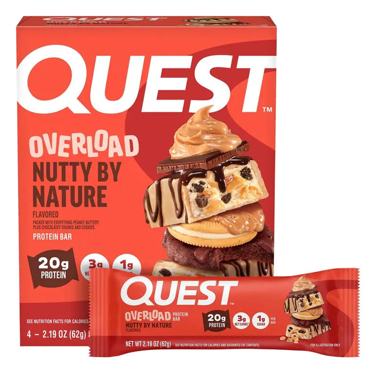 Quest Overload Nutty by Nature Flavored Protein Bar 2.19 oz