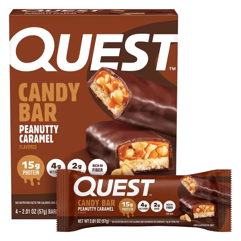 Quest Peanutty Caramel Flavored Candy Bar 2.01 oz