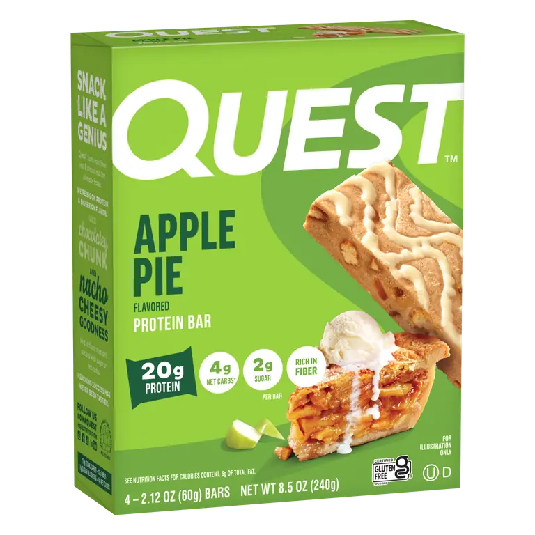 Quest Protein Bar, Apple Pie, 4-2.1 oz
