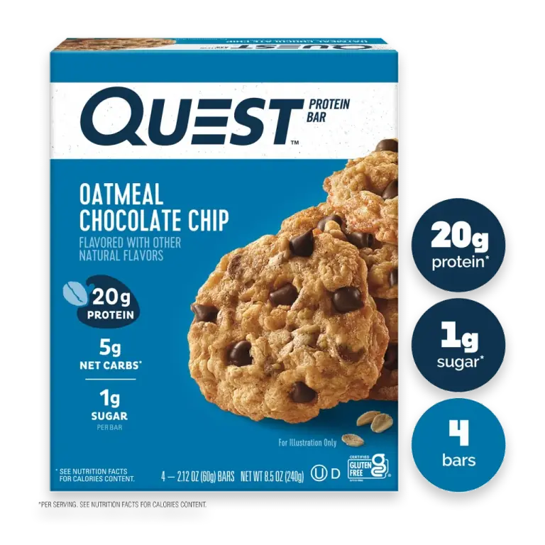 Oatmeal Chocolate Chip Protein Bars