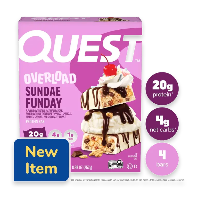 Overload Sundae Funday Protein Bar