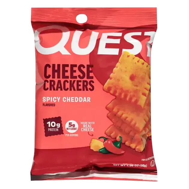 Spicy Cheddar Flavored Cheese Crackers