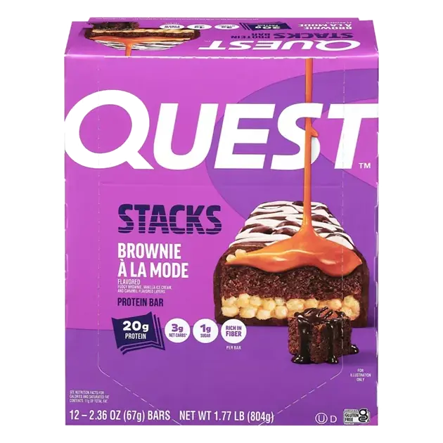 Stacks Brownie a la Mode Flavored Protein Bar