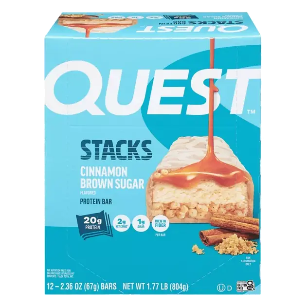 Stacks Cinnamon Brown Sugar Flavored Protein Bar