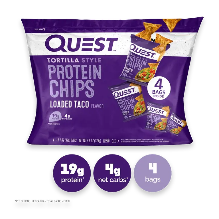 Tortilla Style Loaded Taco Protein Chips
