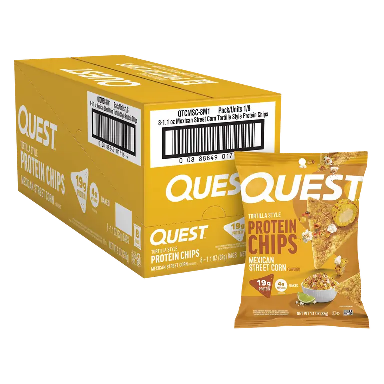 Quest Tortilla Style Mexican Street Corn Flavored Protein Chips 1.1 oz