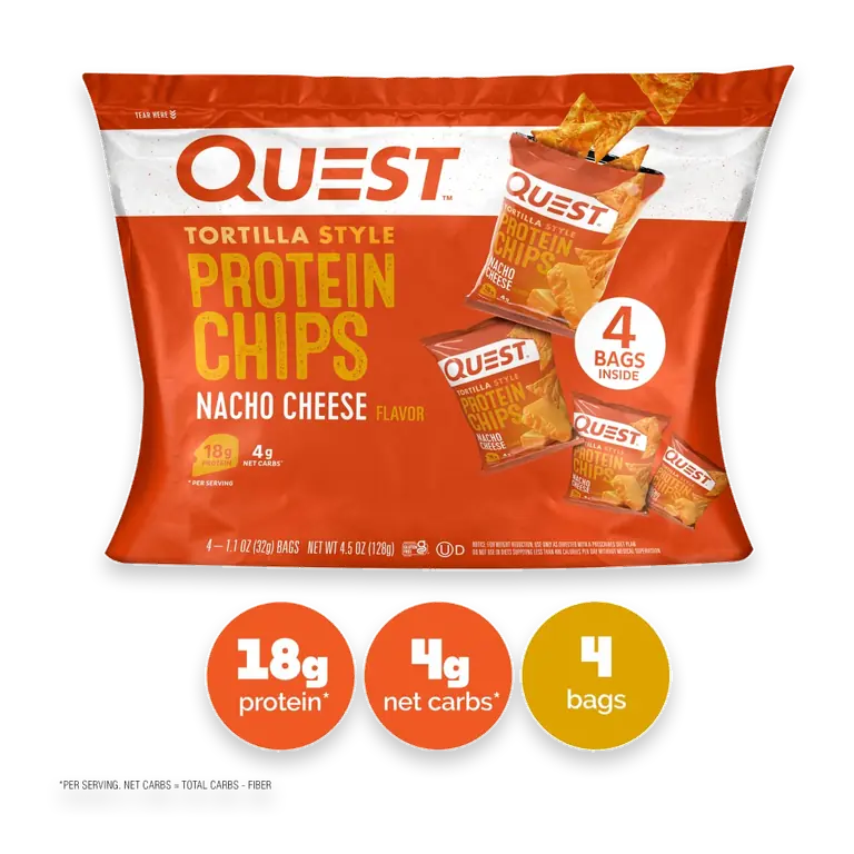 Tortilla Style Nacho Cheese Protein Chips